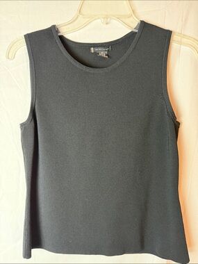 Lauren Hansen Sleeveless Knit Tank Top - Black